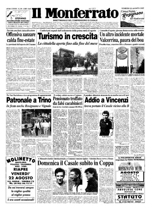 Il Monferrato - Edizione 59 del 22/08/1997